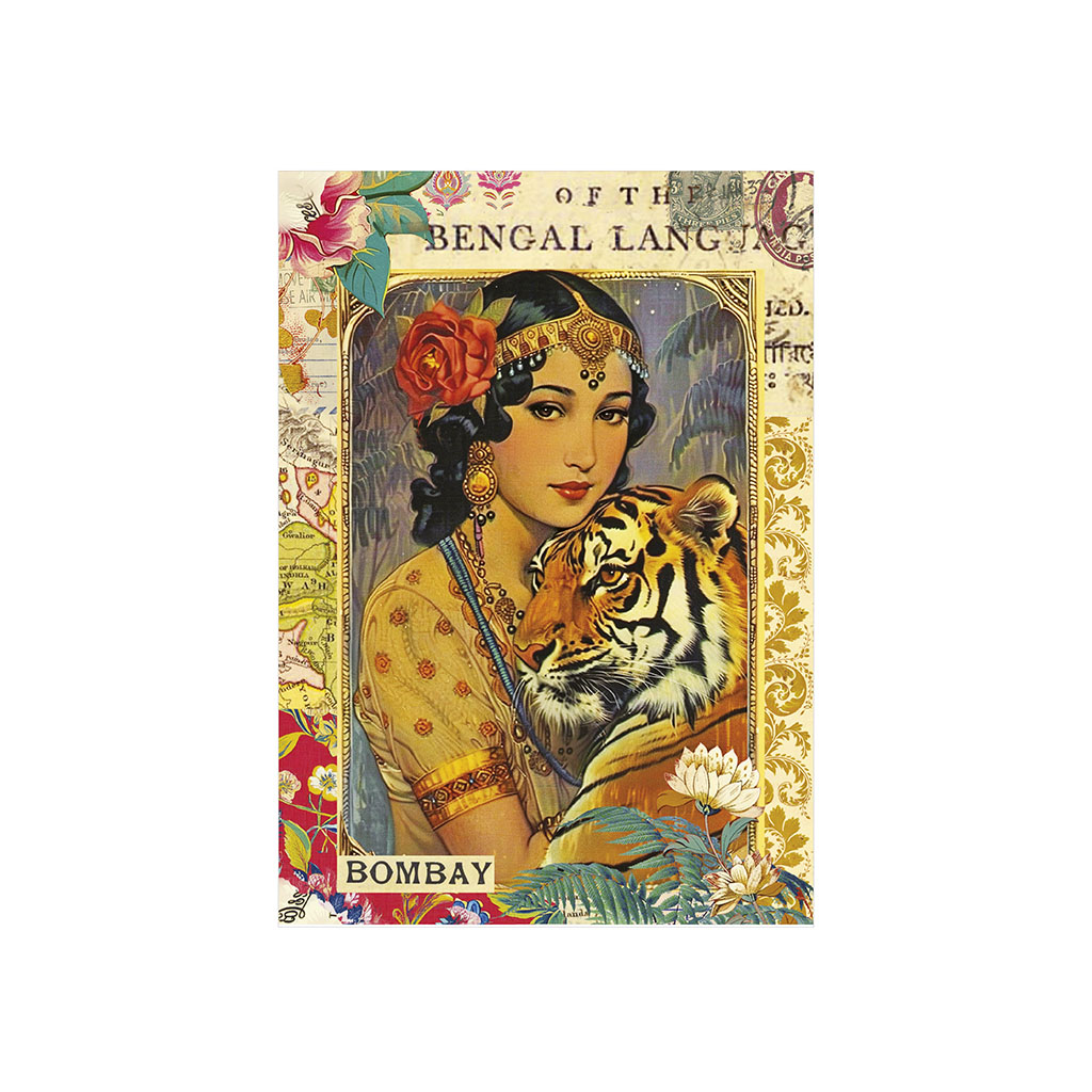 Carnet mots de passe - Femme tigre