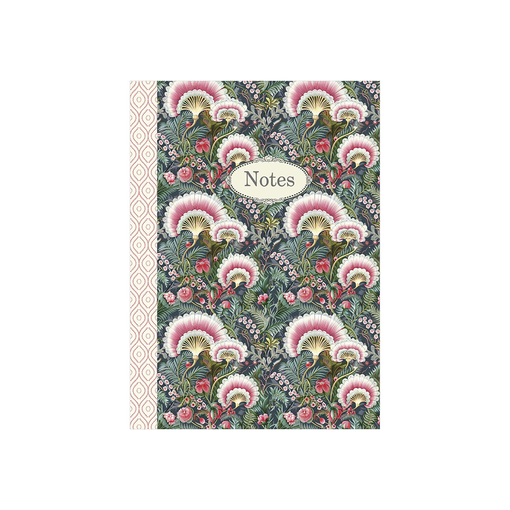 Carnet de notes - Pattern fleurs éventails