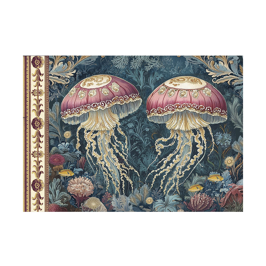 Cahier illustré - Art nouveau méduses