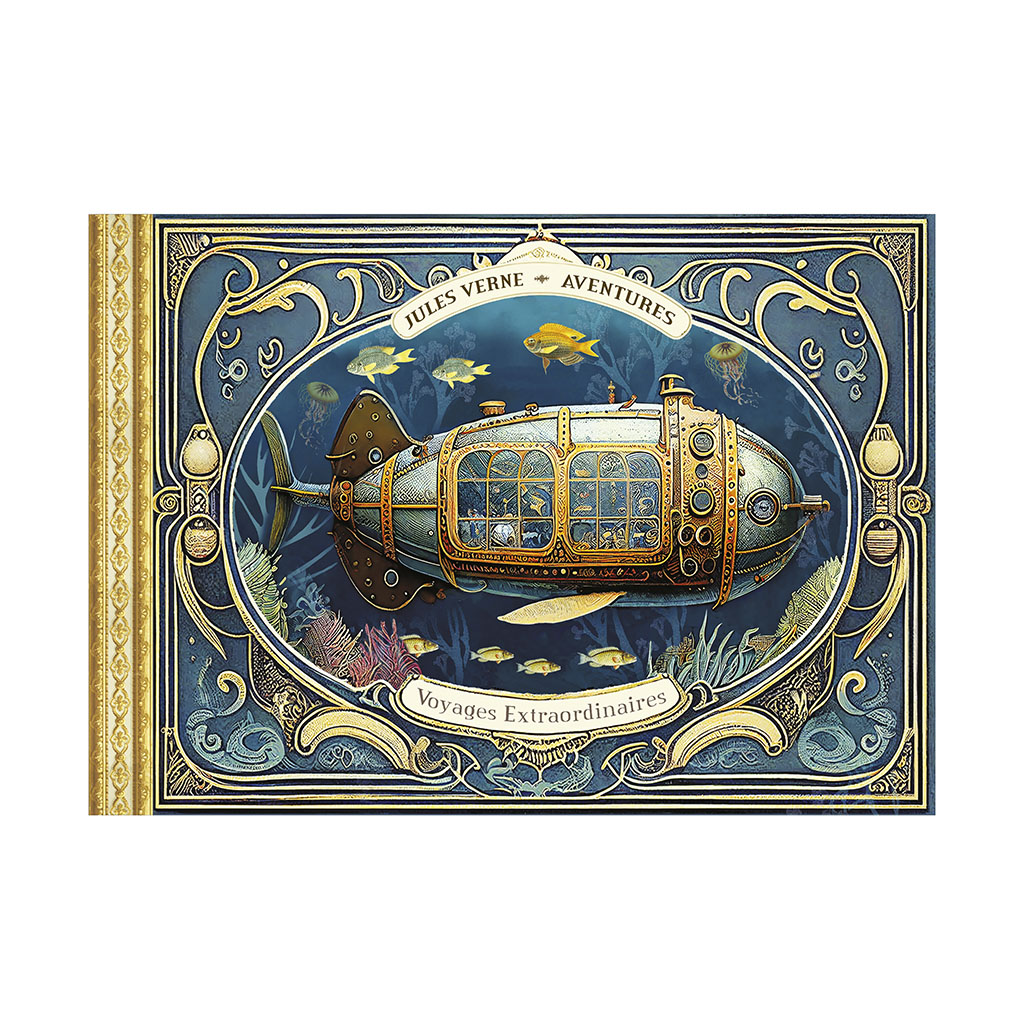 Cahier illustré - Jules Verne