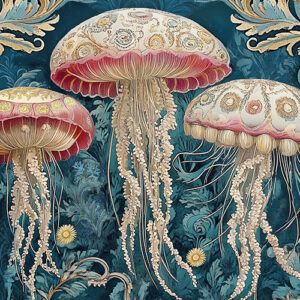 Méduses art nouveau