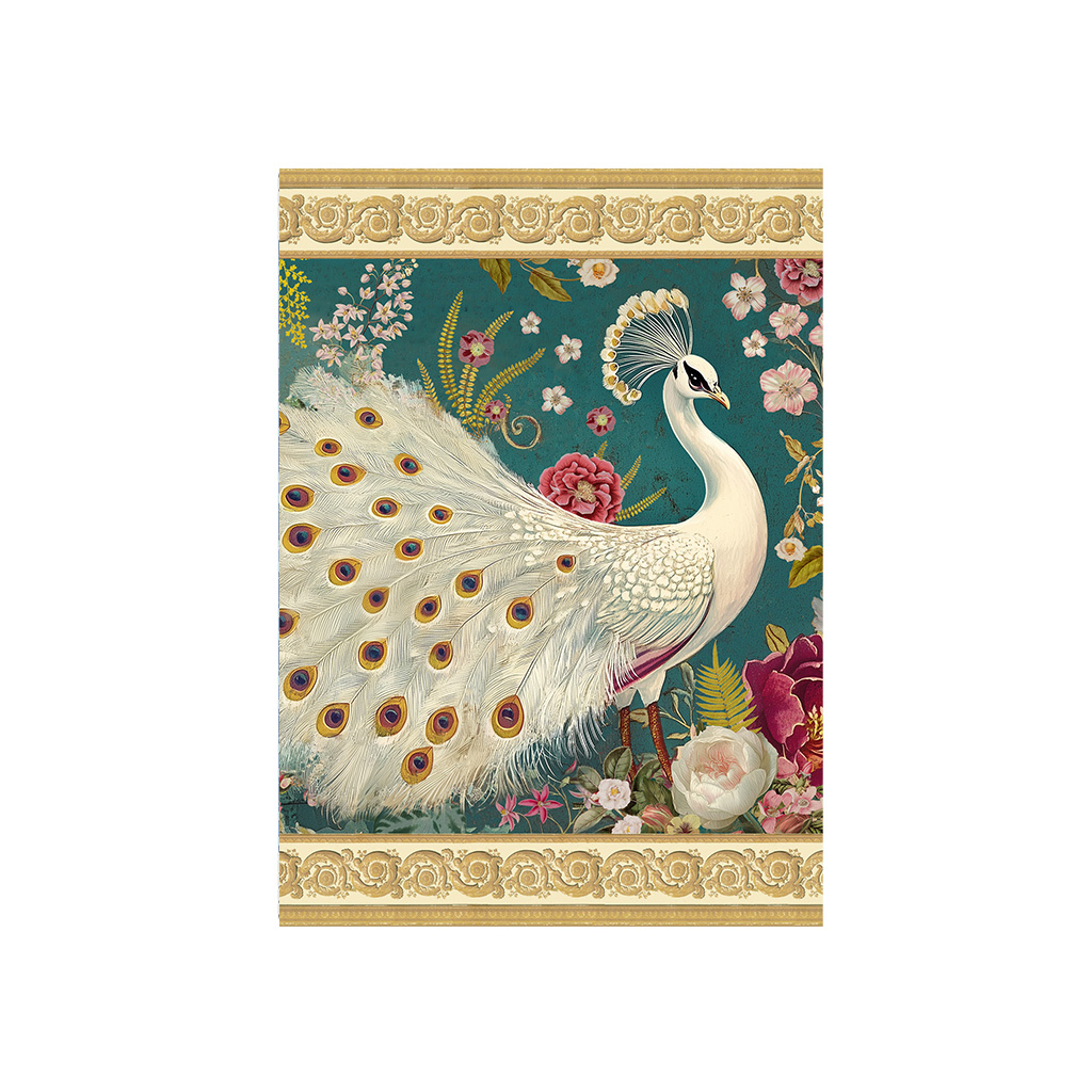 Carnet de notes - Paon blanc