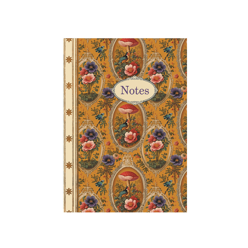 Carnet de notes - Pattern automne médaillons