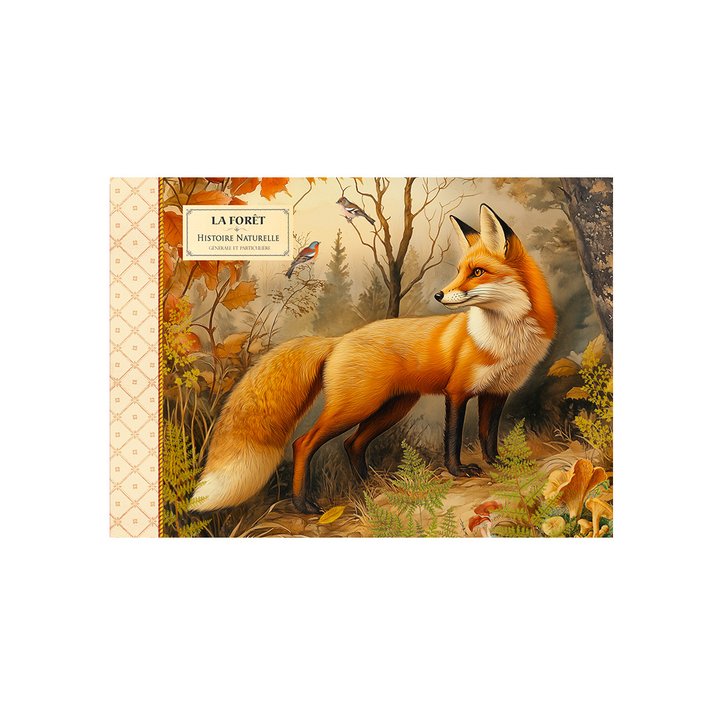 Mini cahier illustré - Forêt renard
