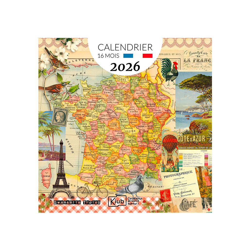 Calendrier classique 16 mois - France