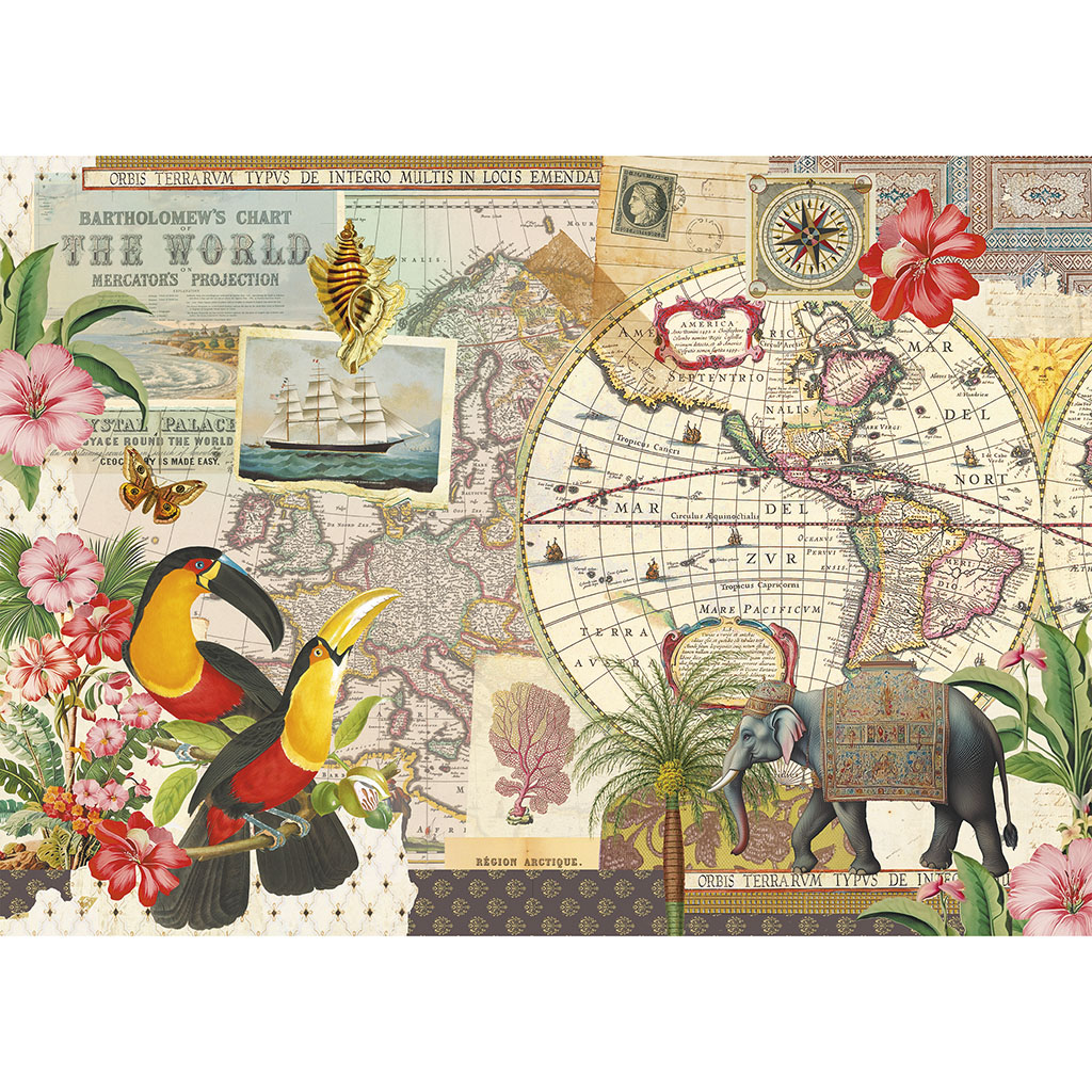 Puzzle 1000 pièces - Mappemonde