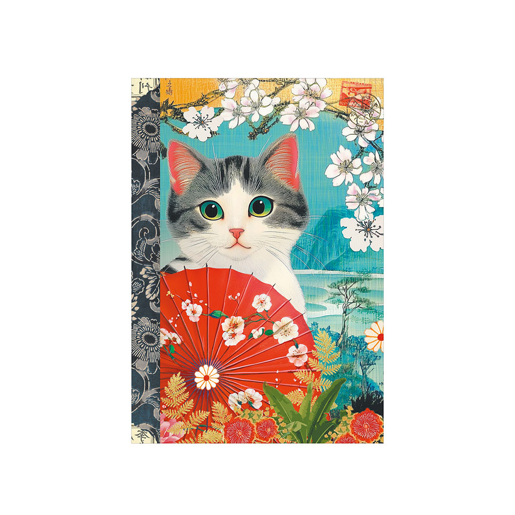 Carnet mots de passe - Chat Japon