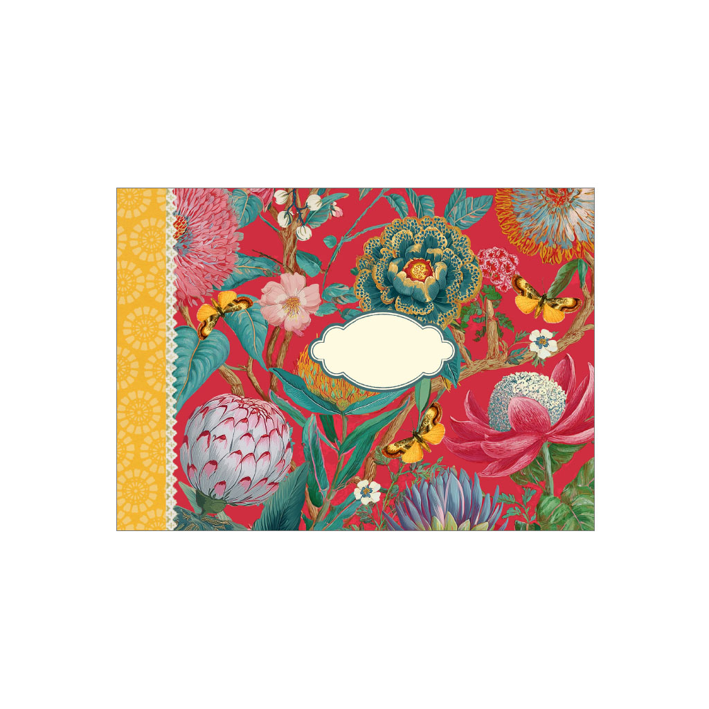 Mini cahier illustré - Pattern papillons