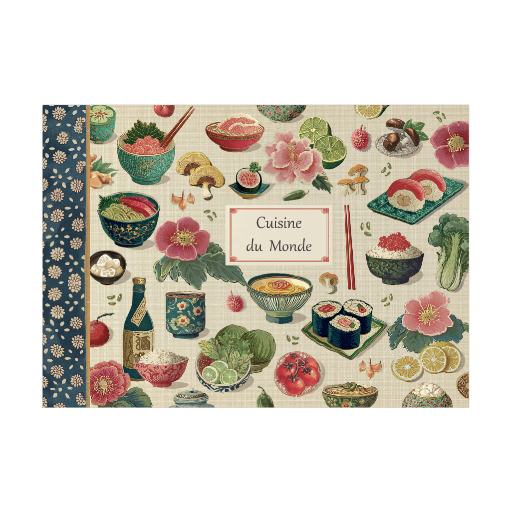 Cahier illustré - Cuisine du monde